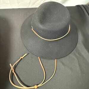 Coal Headwear ‘The Meadow’ Black 100% Wool Wide Brim Hat OSFM NWT”